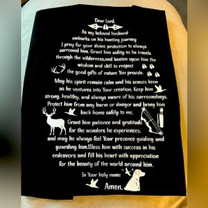 Heartfelt Embrace: A Prayerful Handkerchief for Your Hunting husband